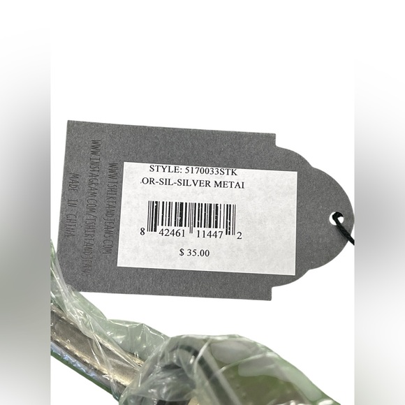 Silver Metallic Backpack - Picture 12 of 14